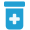 blue pill bottle graphic